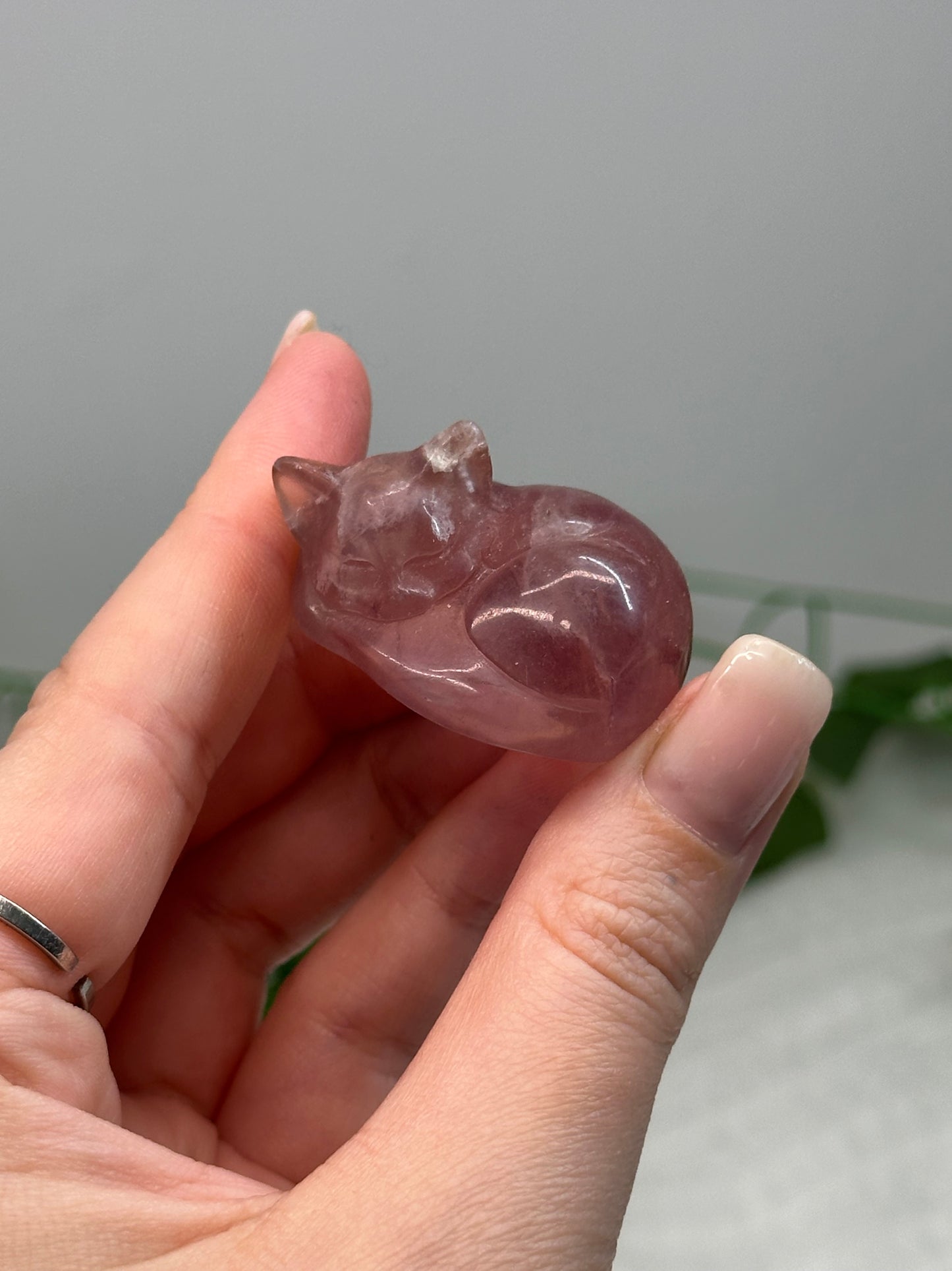 Fluorite Sleeping Cat
