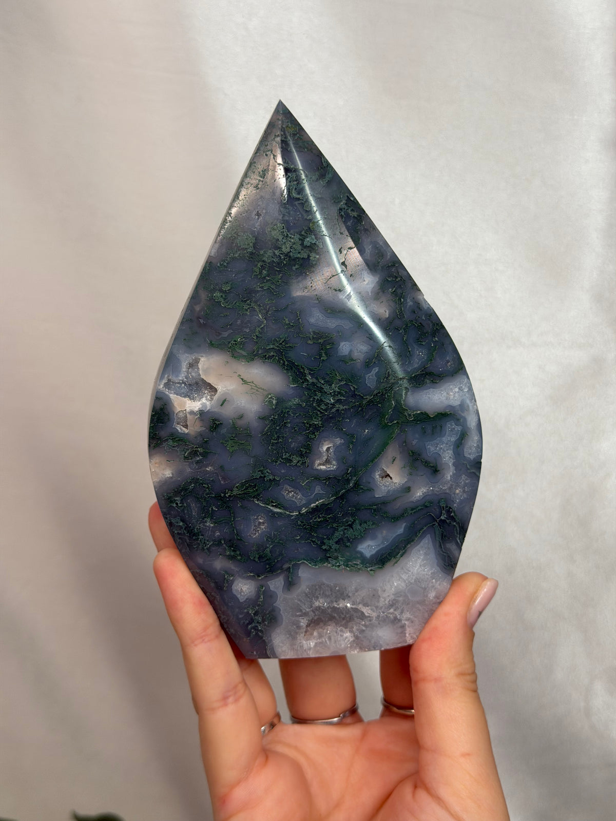 Moss Agate Shield