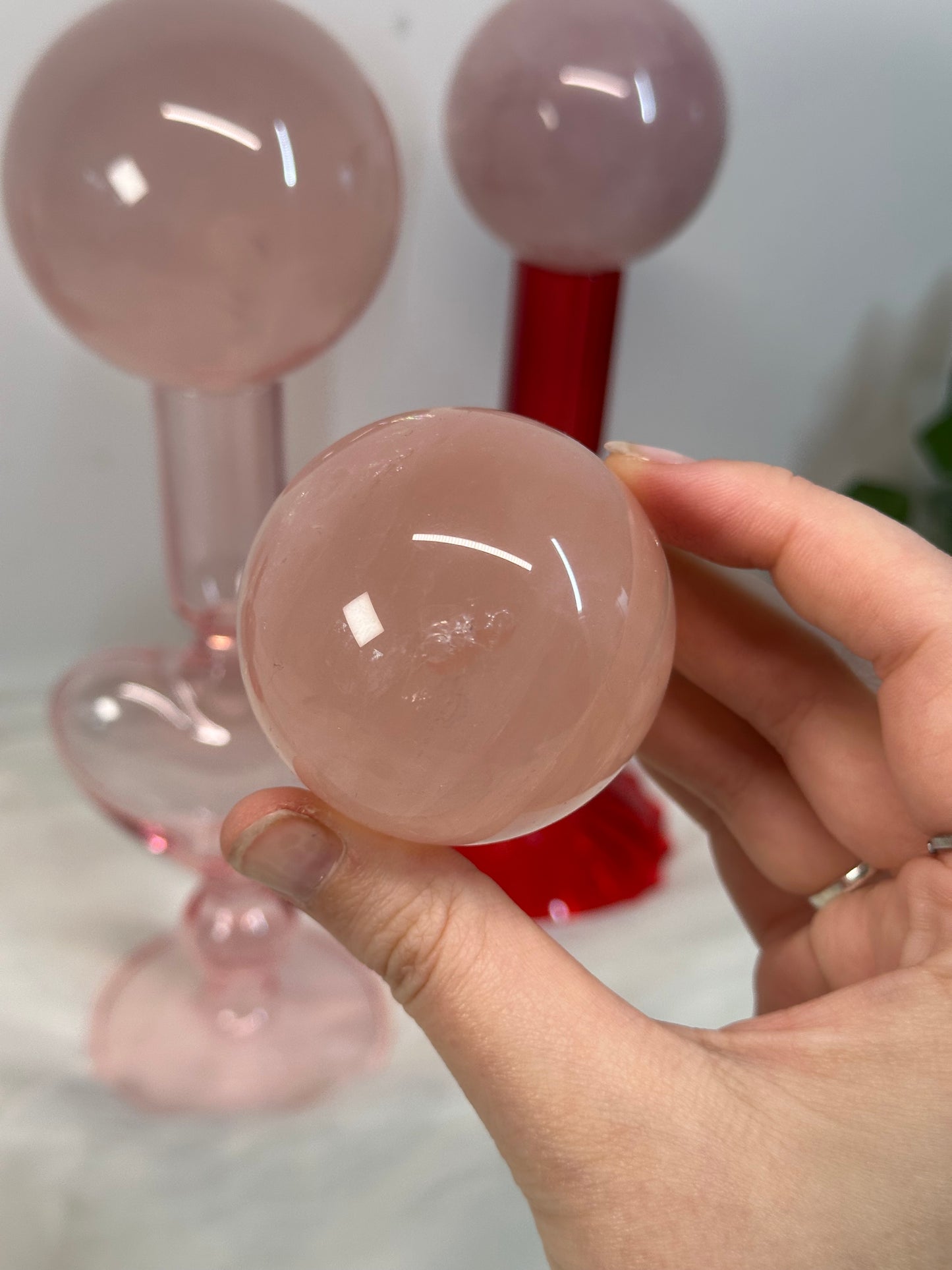 Rose Quartz Spheres
