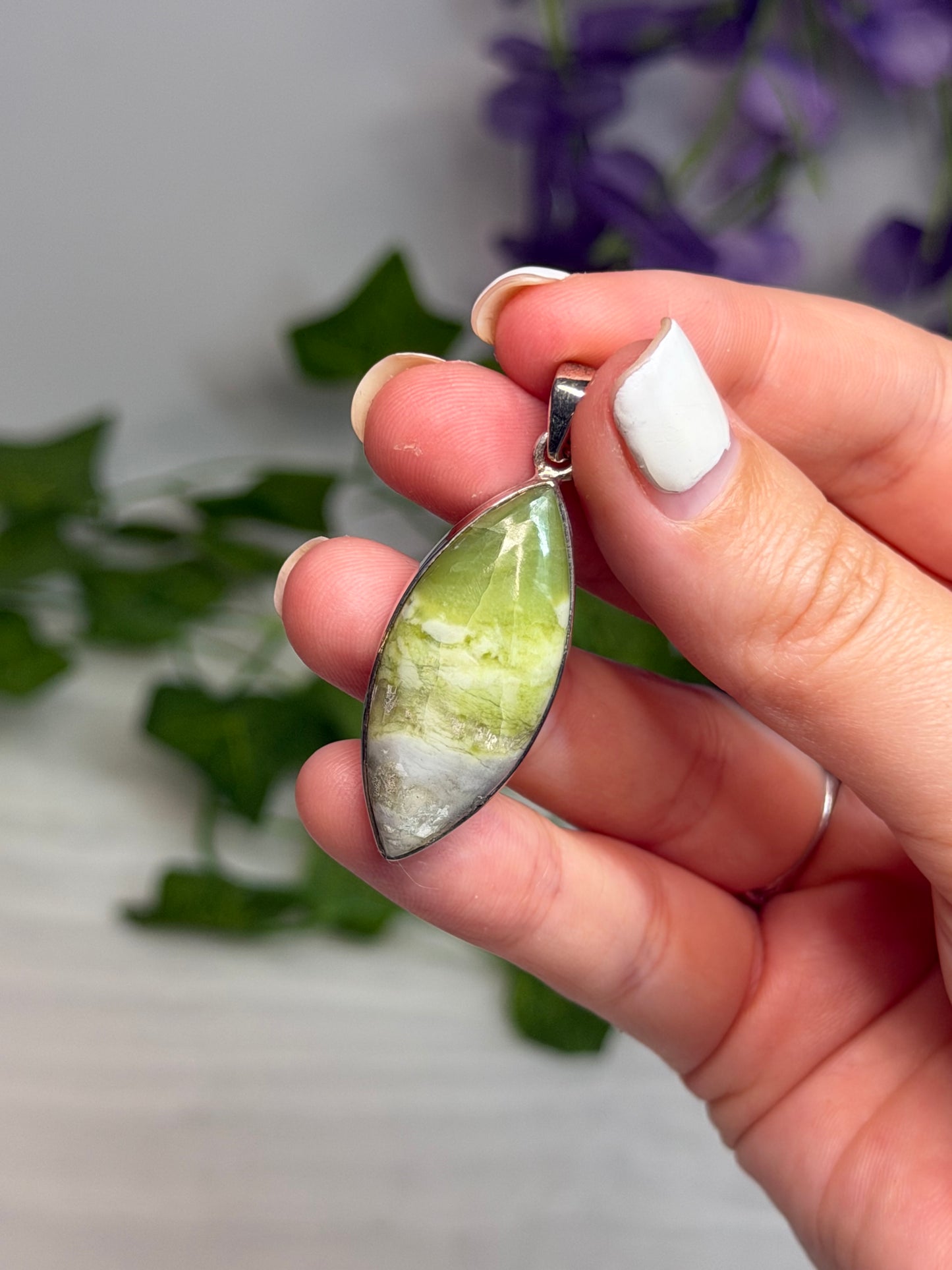 Chrysotile x Serpentine Pendant (925 Sterling Silver)