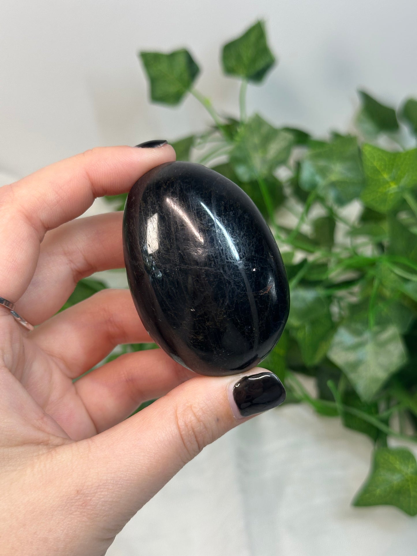 Black Tourmaline Palmstone