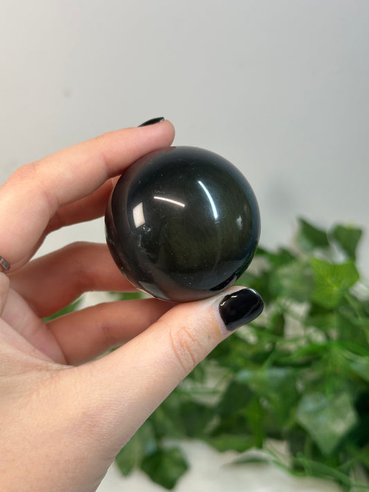 Rainbow Obsidian Spheres
