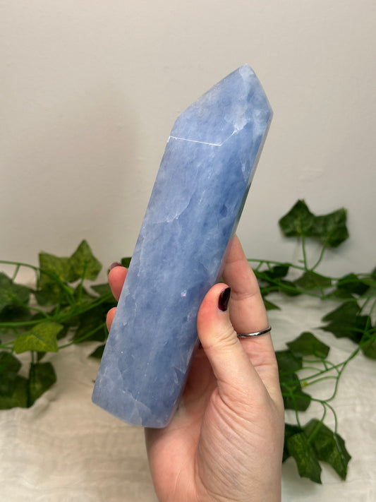 Blue Calcite Tower