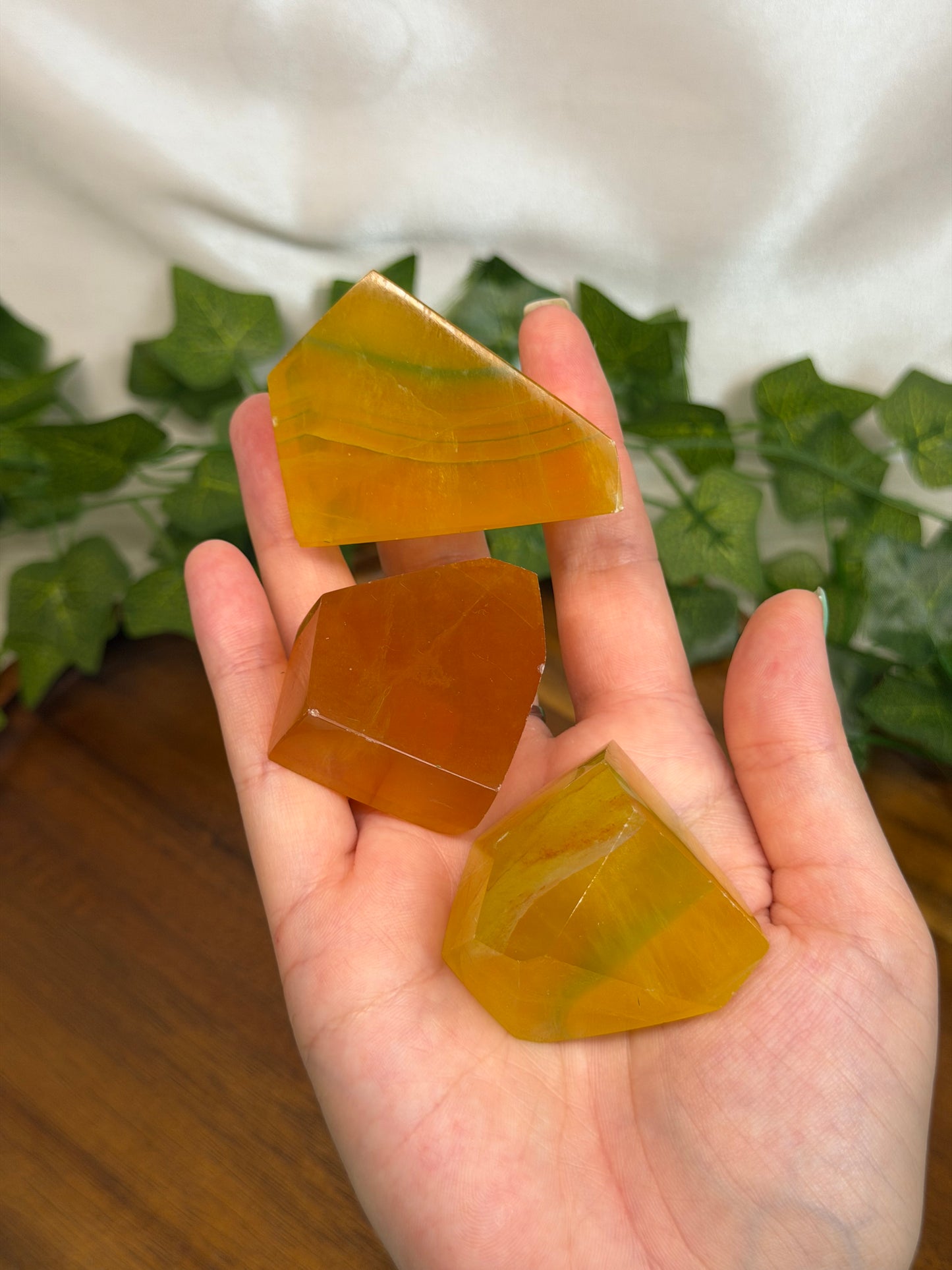 Mango Fluorite Freeforms