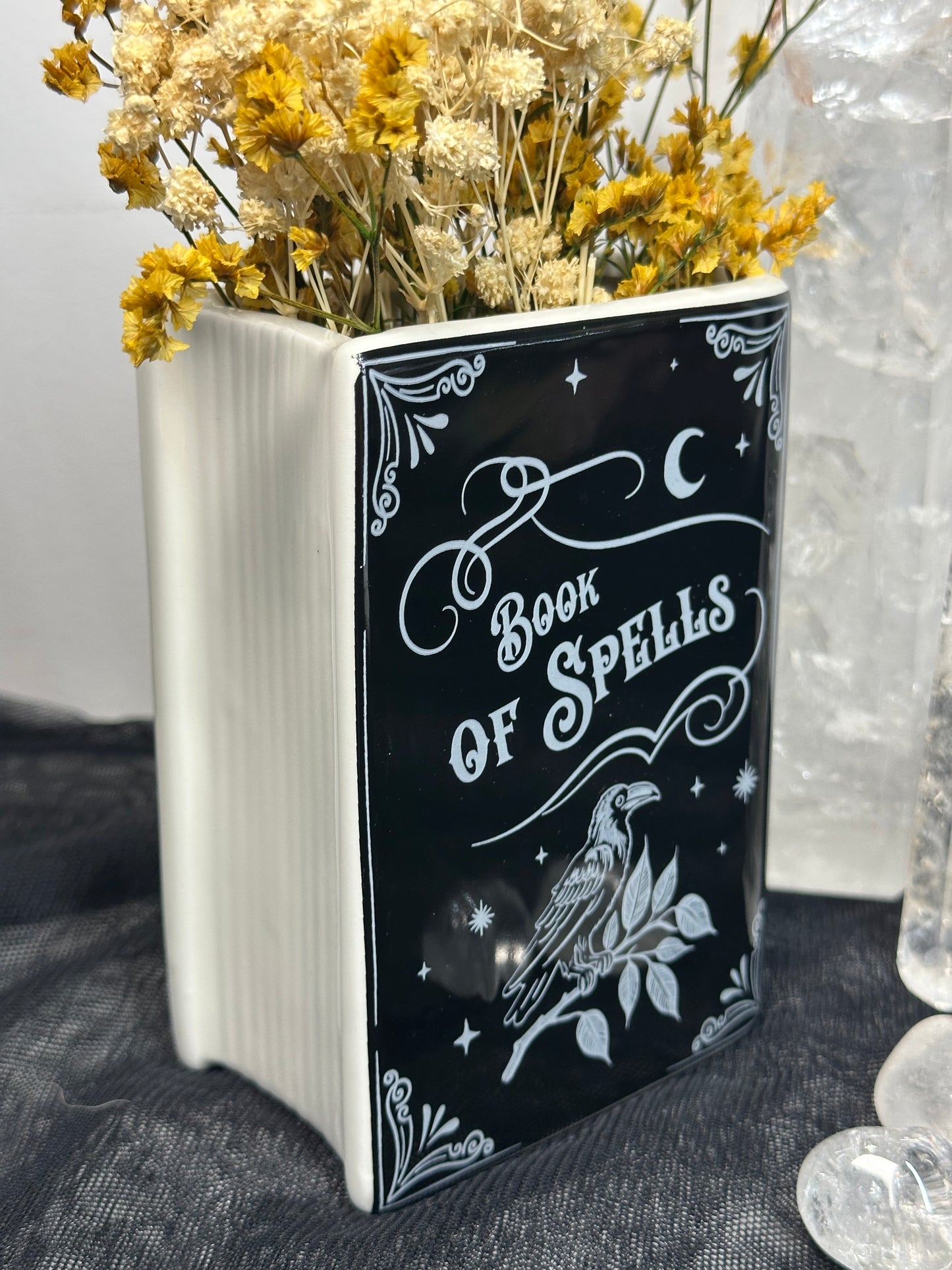 Book of Spells Ceramic Vase