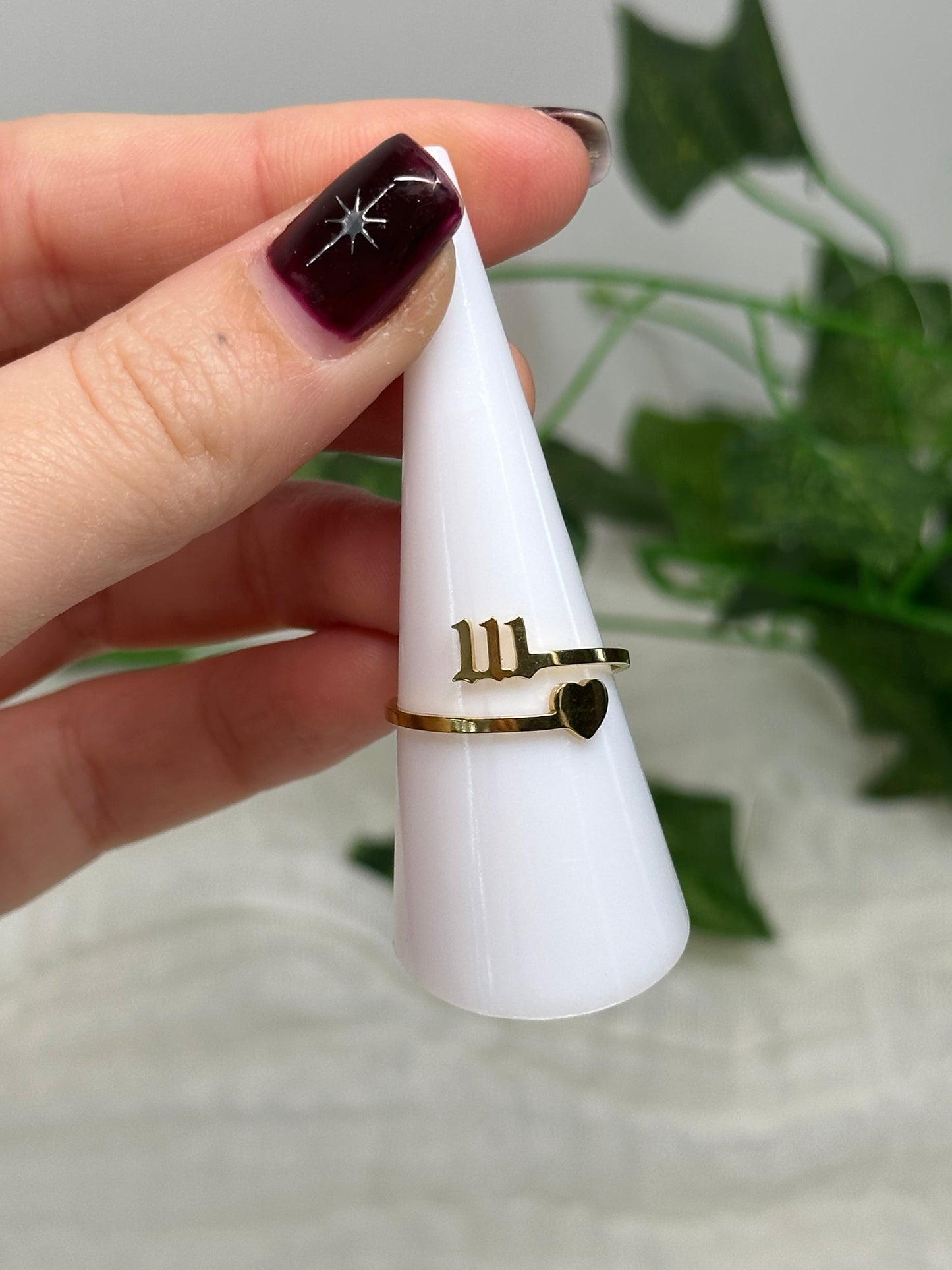 Angel Number Adjustable Rings (Stainless Steel)