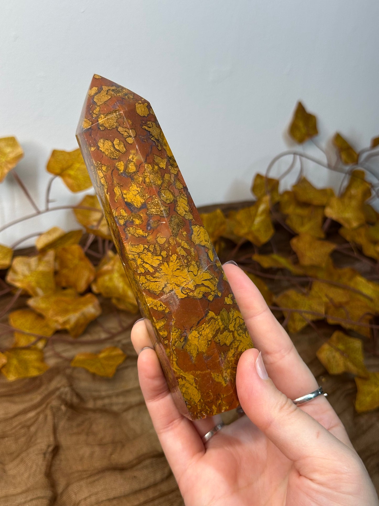 Chunky Brecciated Jasper Tower