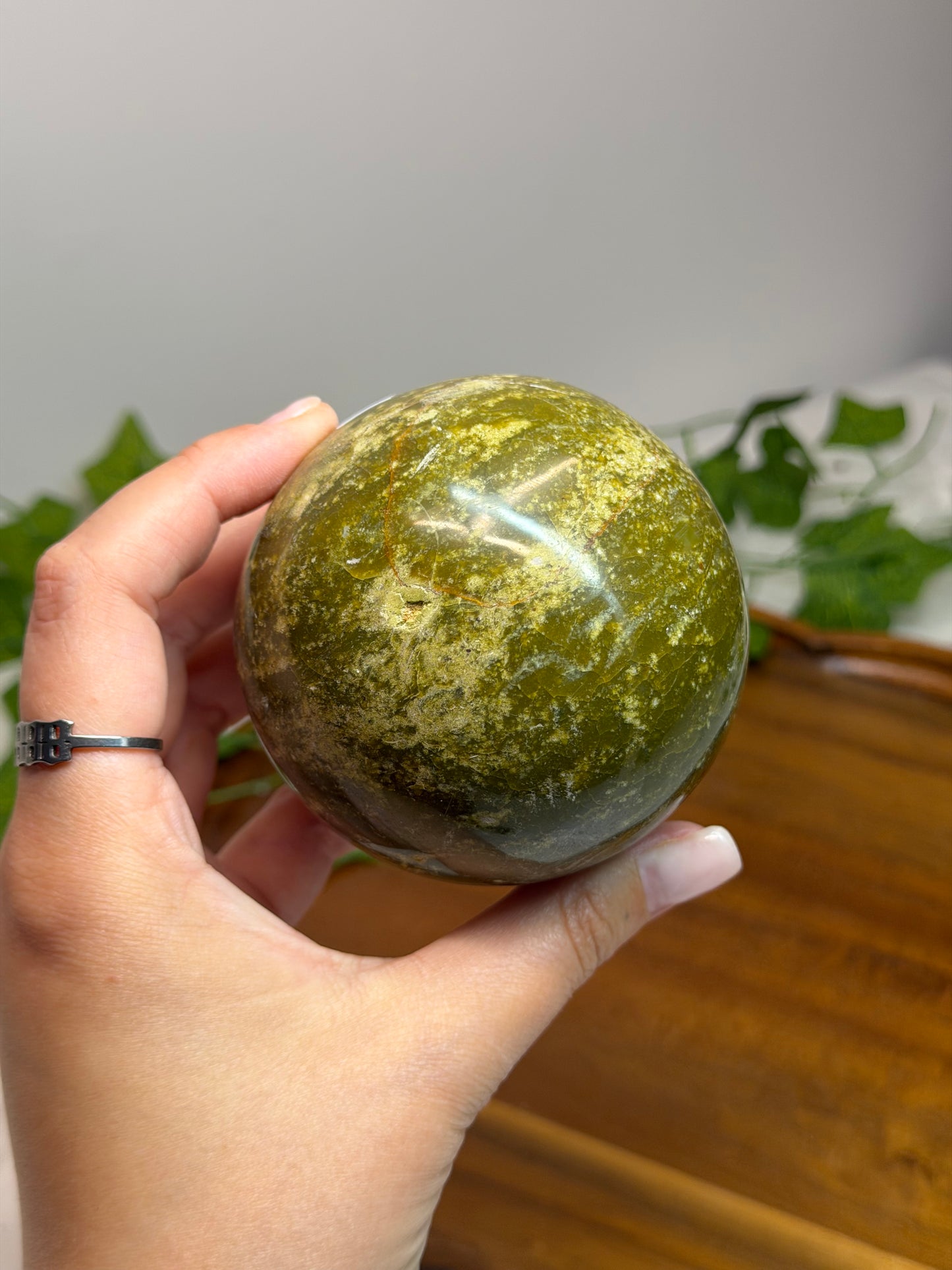 Big Green Opal Spheres
