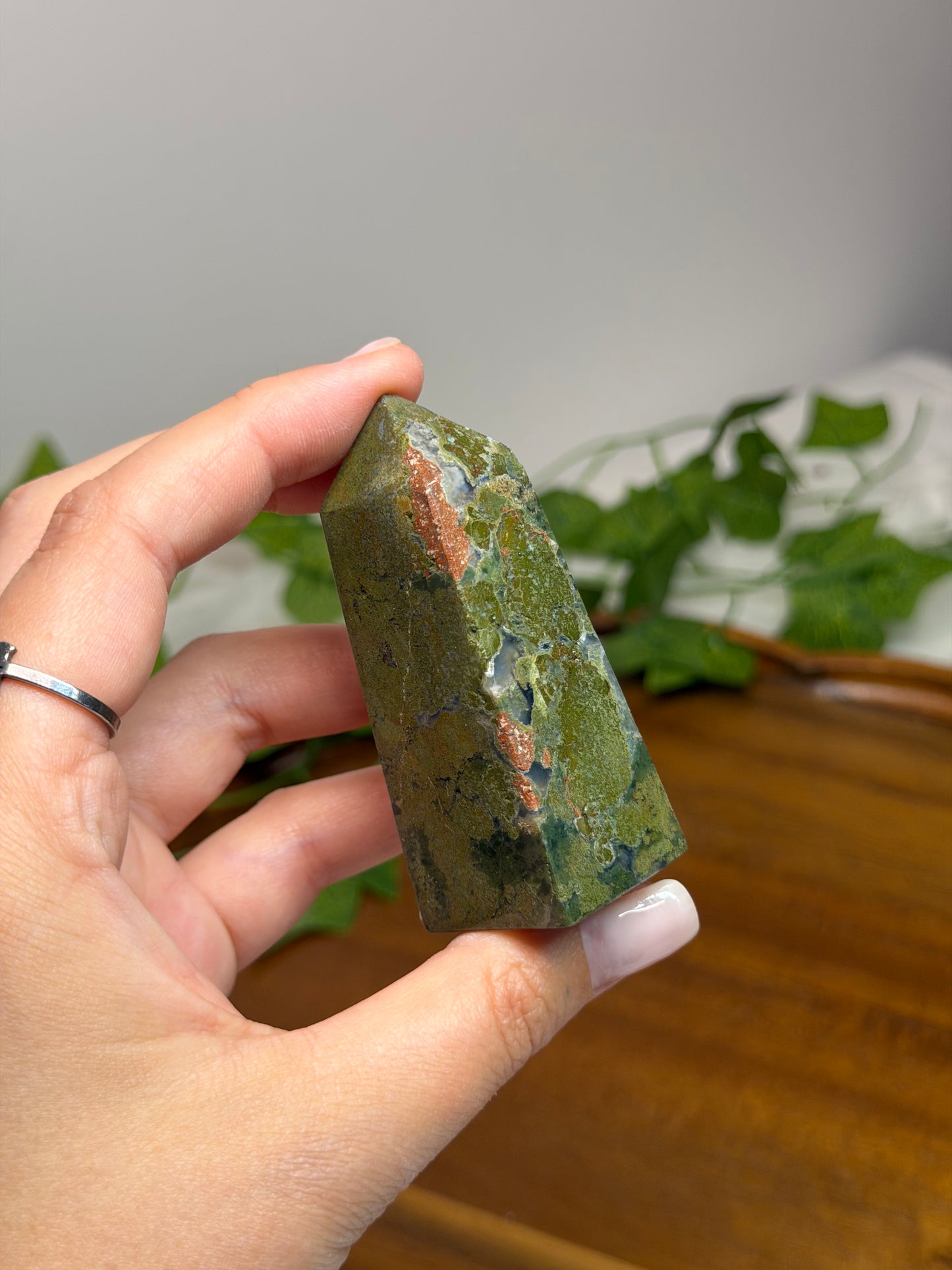 Indonesian Moss Agate Towers