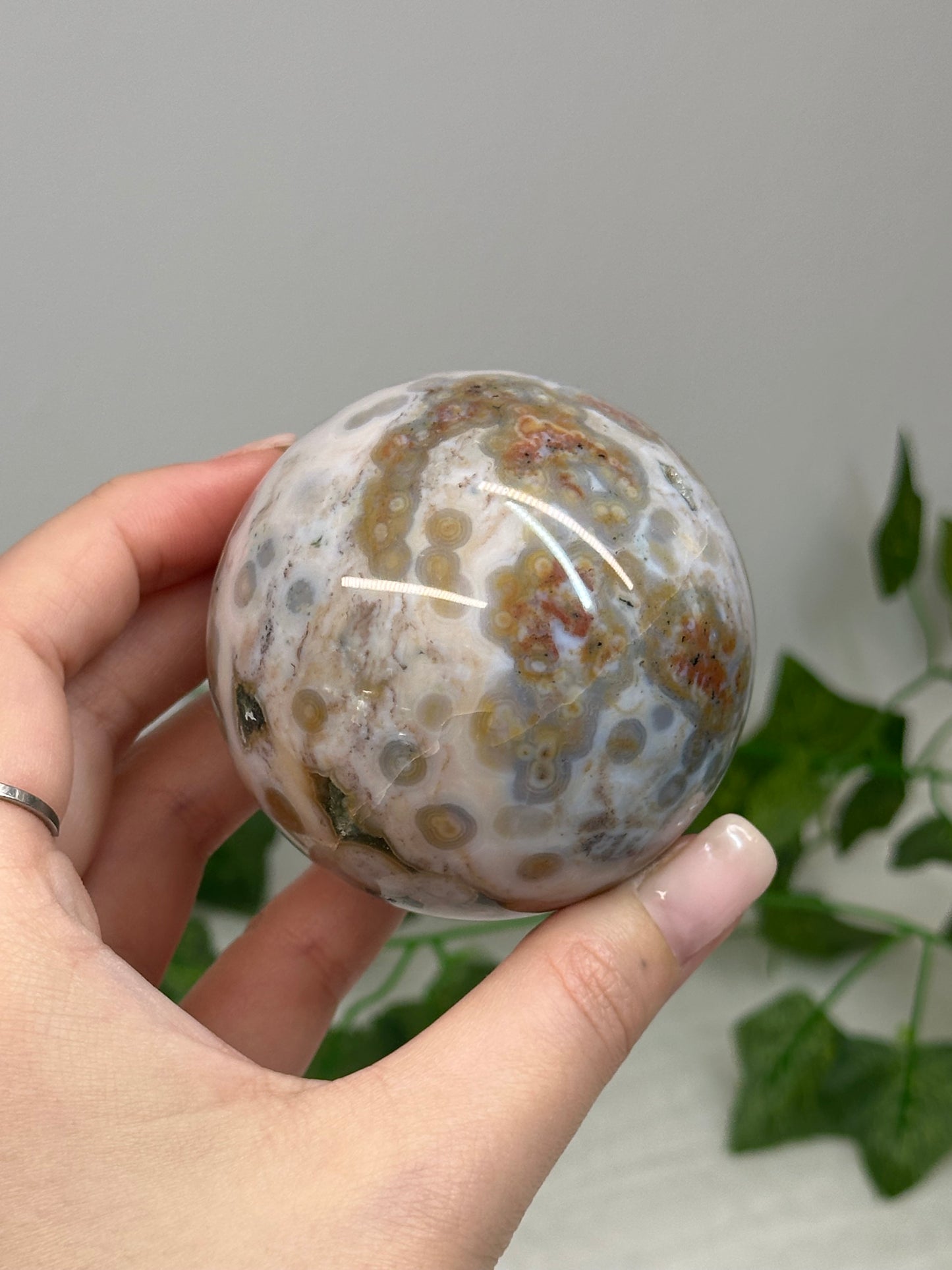 6.3 Ocean Jasper Sphere