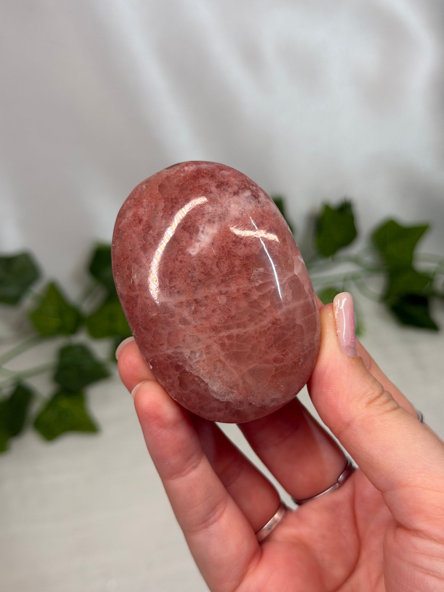 Rose Calcite Palmstones