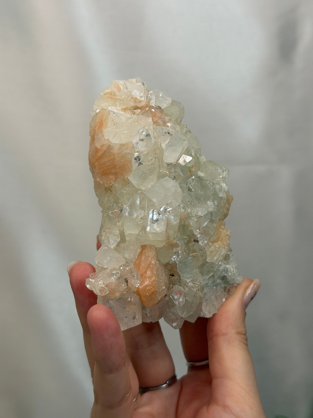 Apophyllite with Stilbite