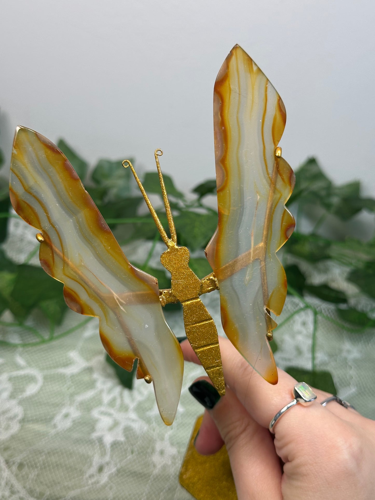 Iris Agate Butterfly A