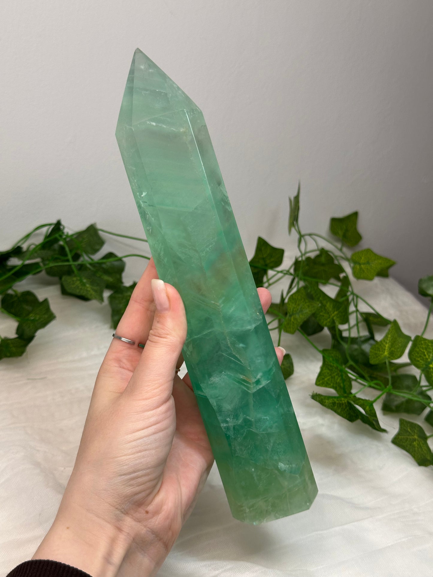 Green Fluorite Tower 25cm Tall *
