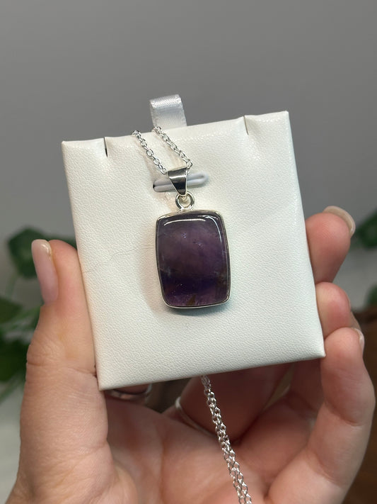 Inclusion Amethyst Pendant B (925 Sterling Silver)