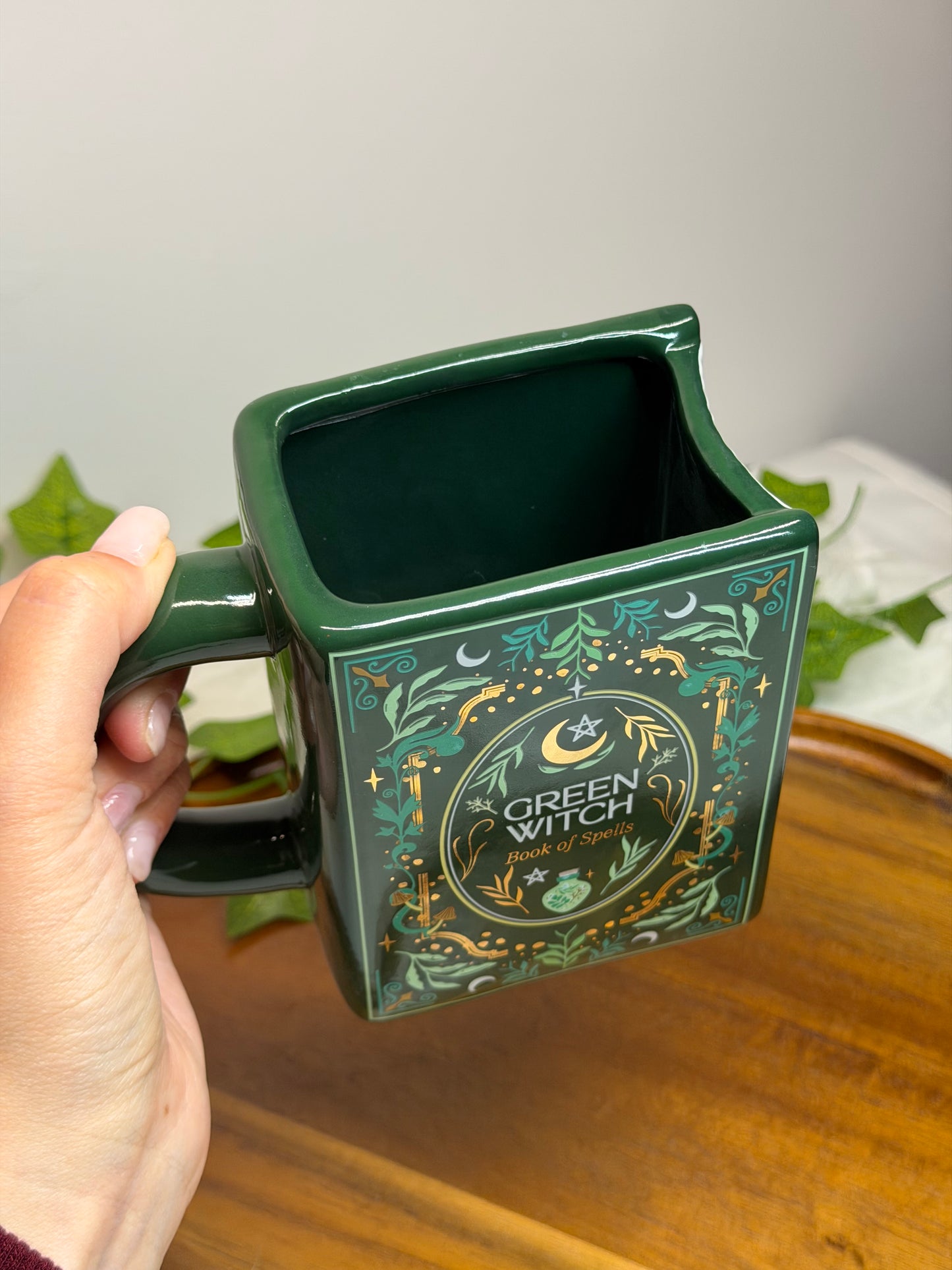 Green Witch Book Mug