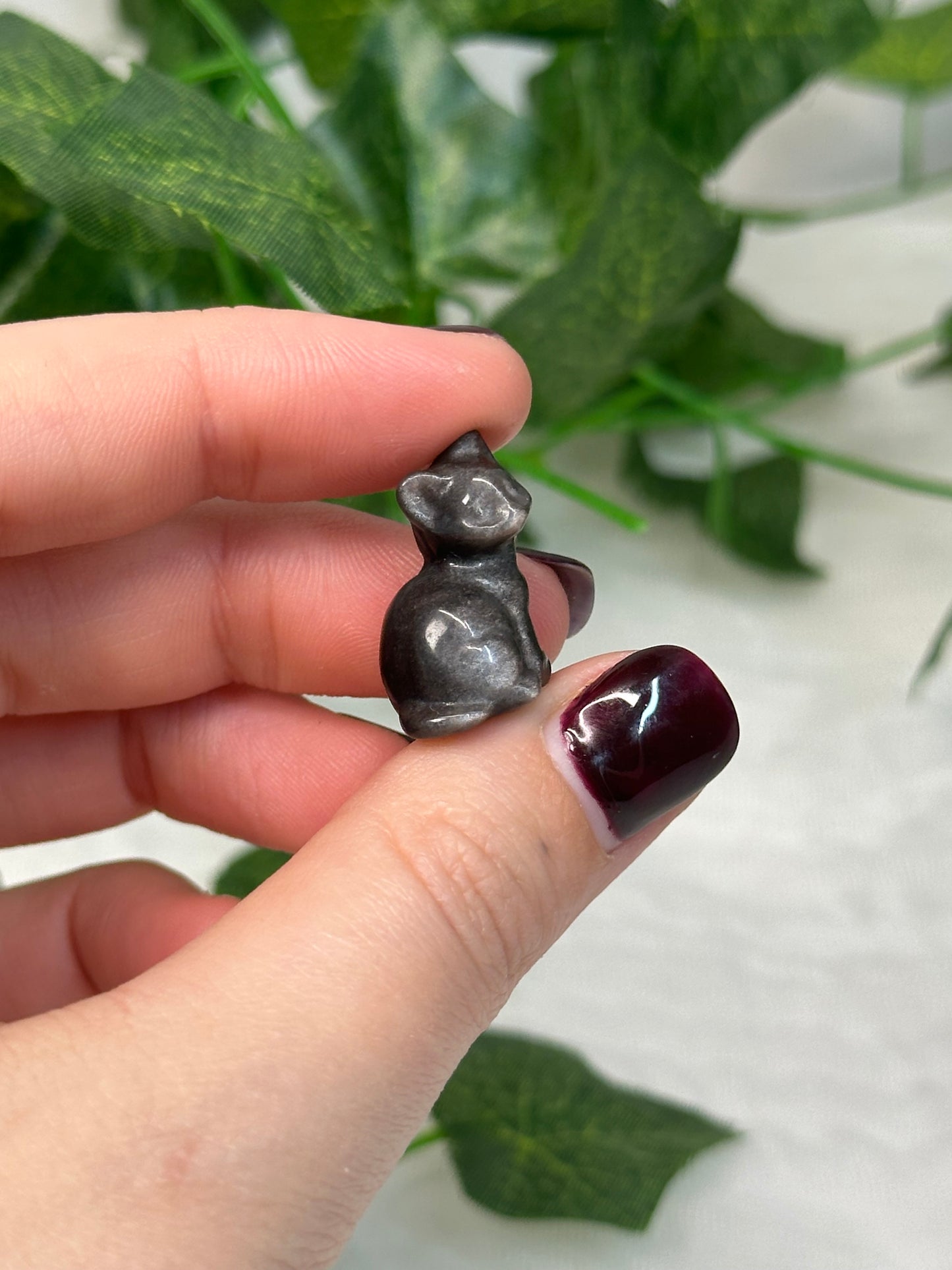 Silver Obsidian Mini Cat