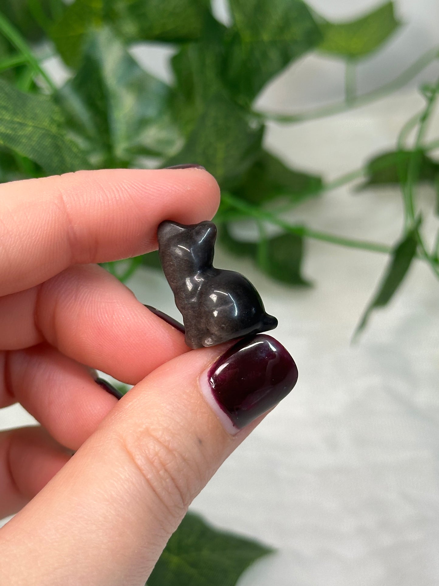 Silver Obsidian Mini Cat