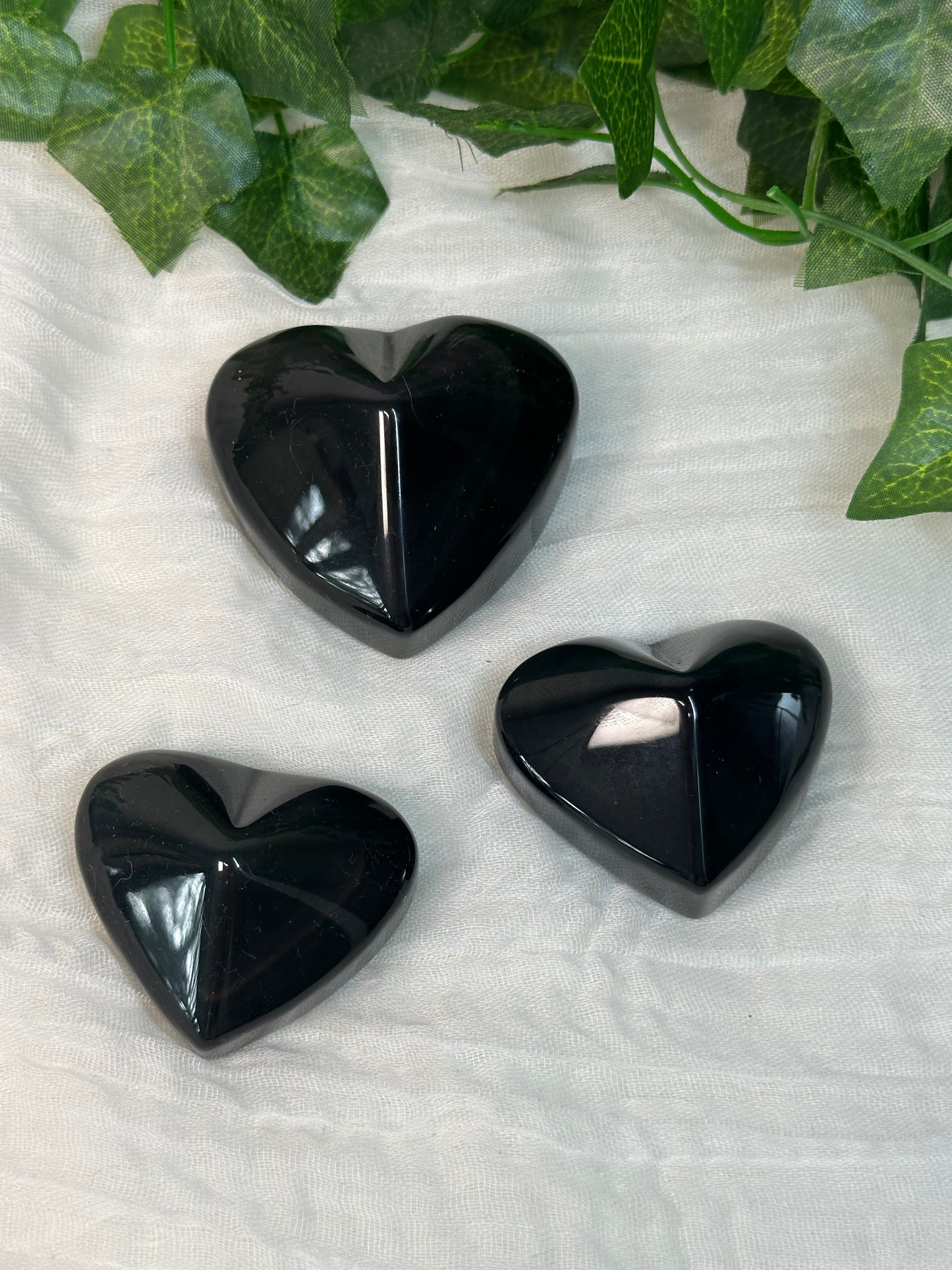 Rainbow Obsidian Hearts