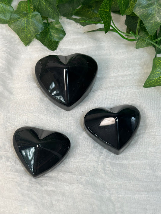 Rainbow Obsidian Hearts