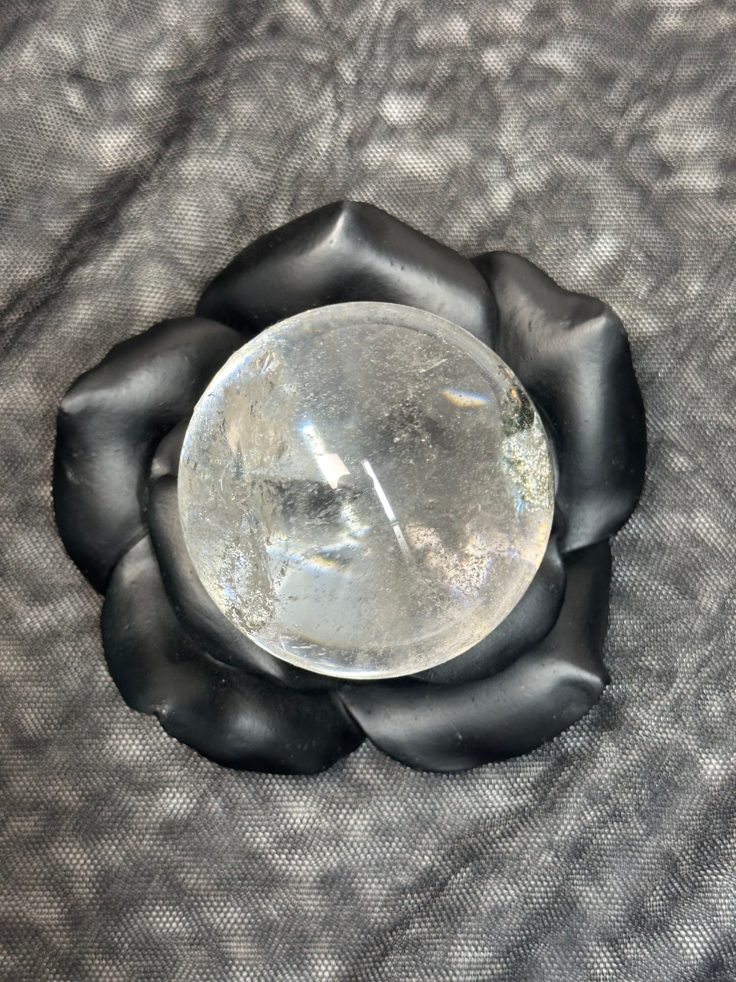 Black Rose Sphere / Tealight Holder
