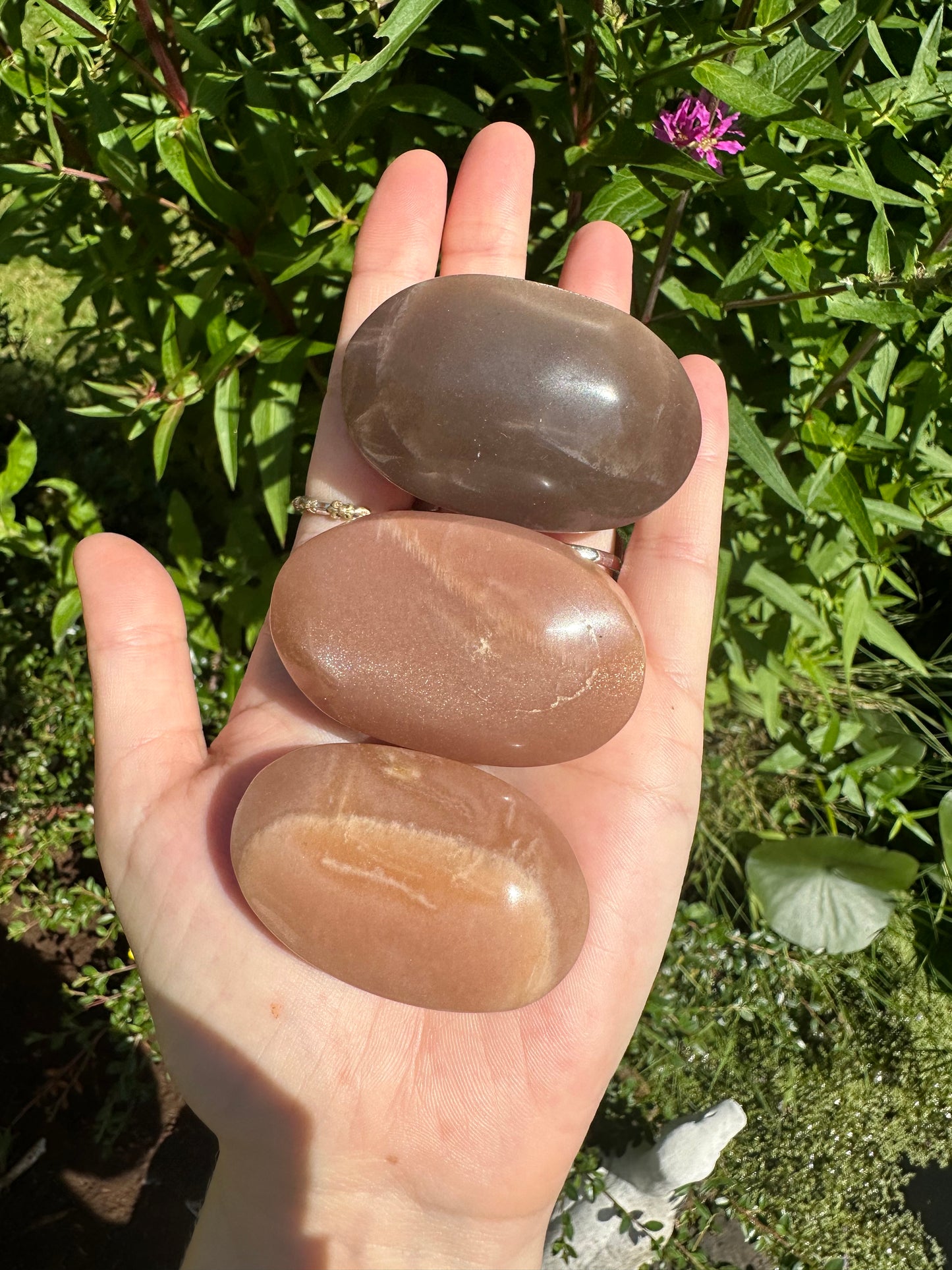 Peach Moonstone X Sunstone Palmstone