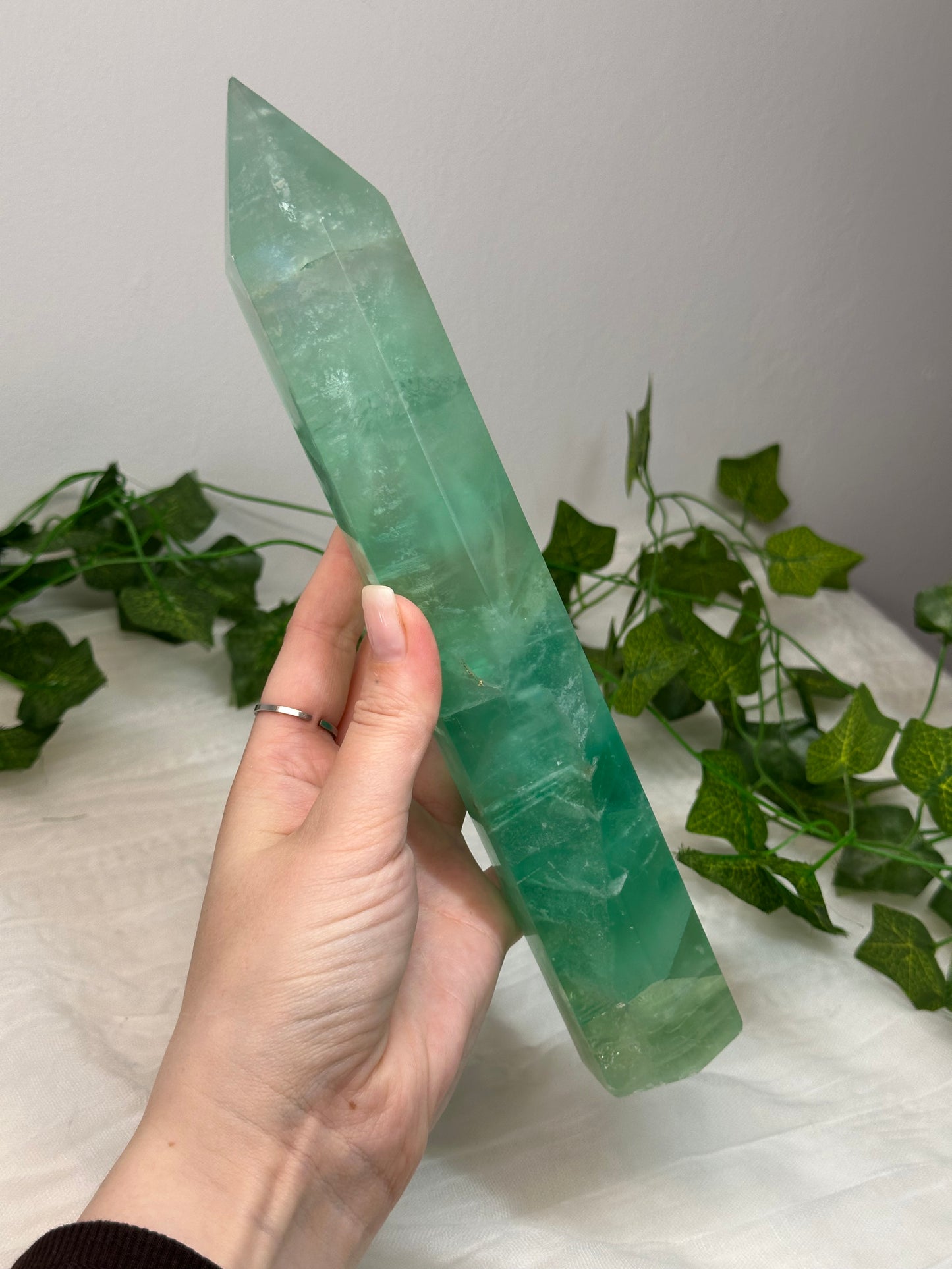 Green Fluorite Tower 25cm Tall *