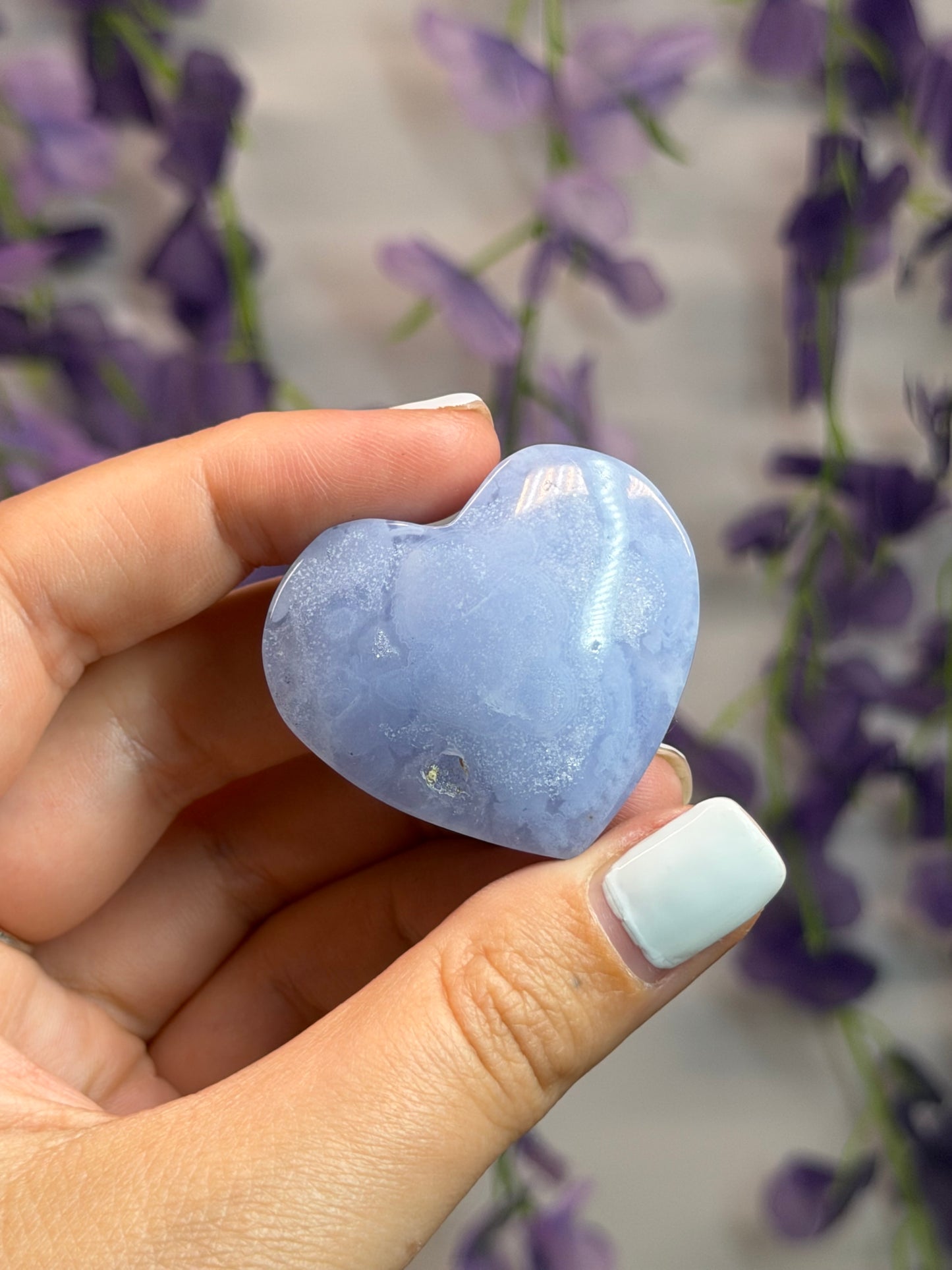 Blue Lace Agate Hearts