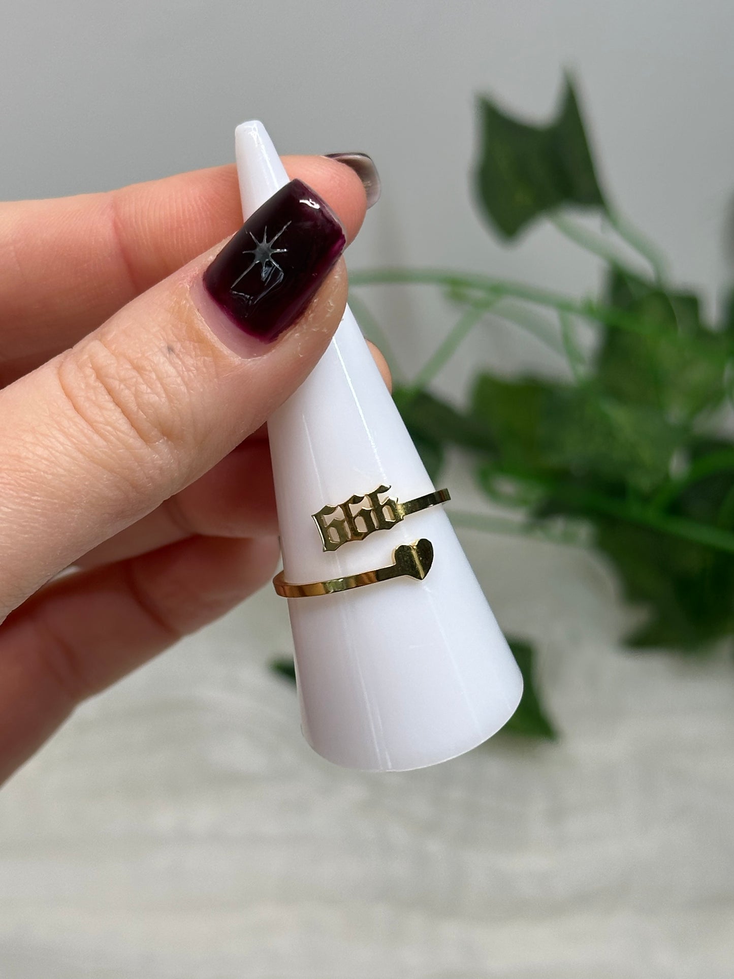 Angel Number Adjustable Rings (Stainless Steel)
