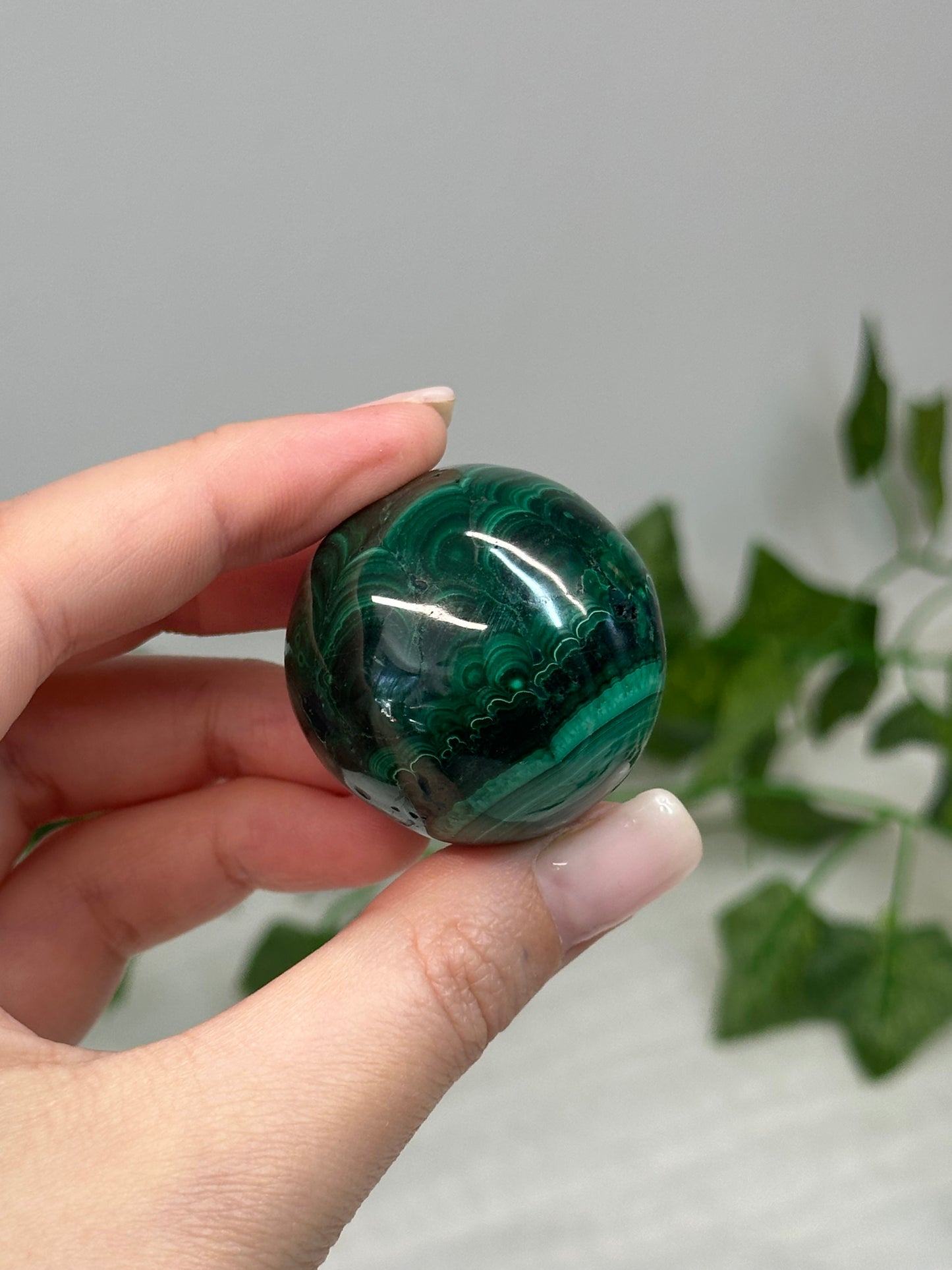 3.5cm Malachite Sphere