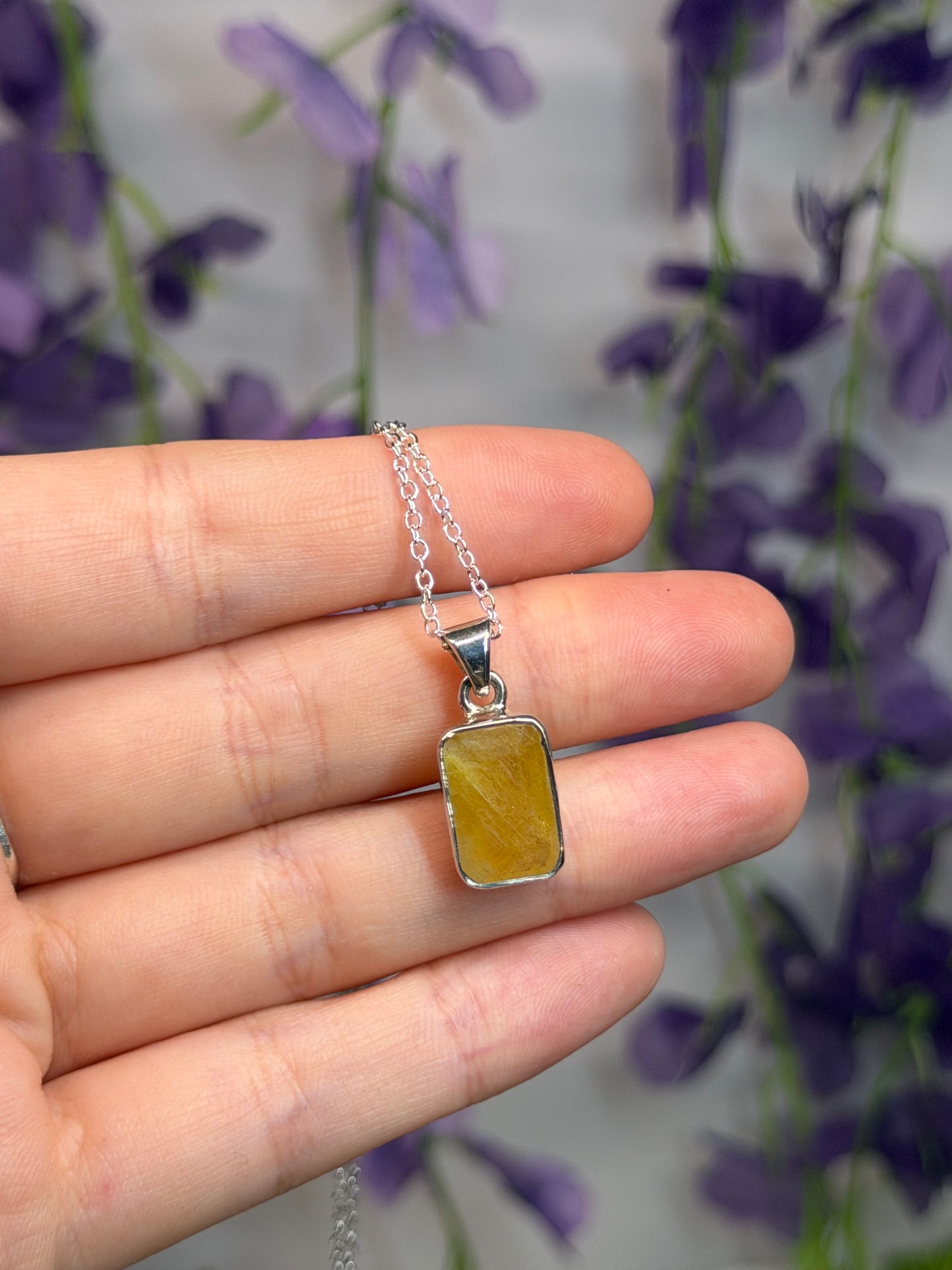 Yellow Sapphire Pendant