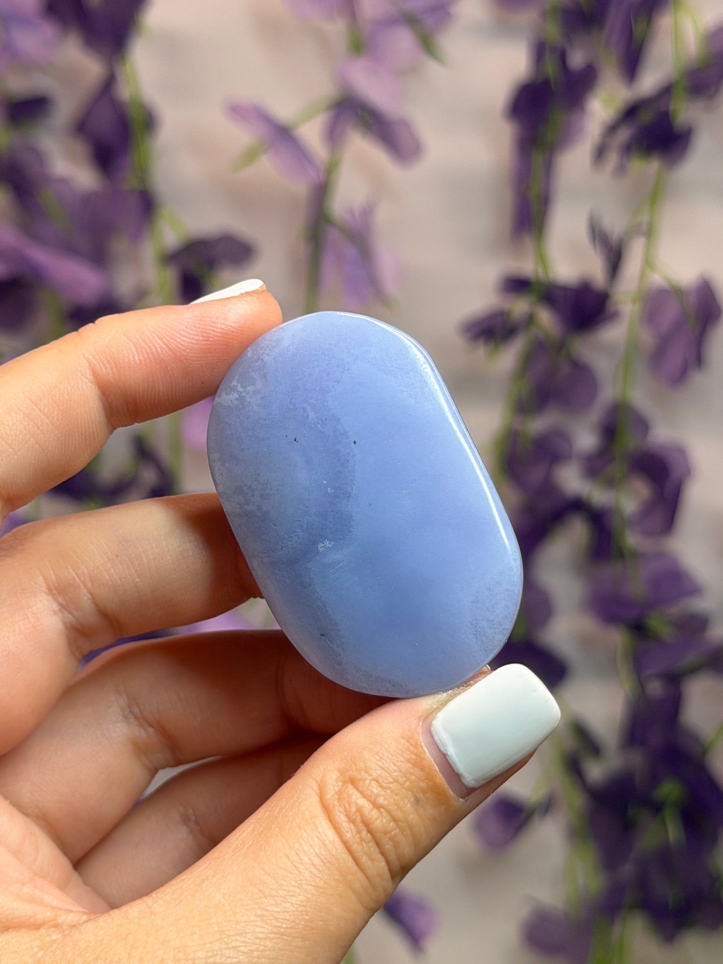 Blue Lace Agate Palmstones