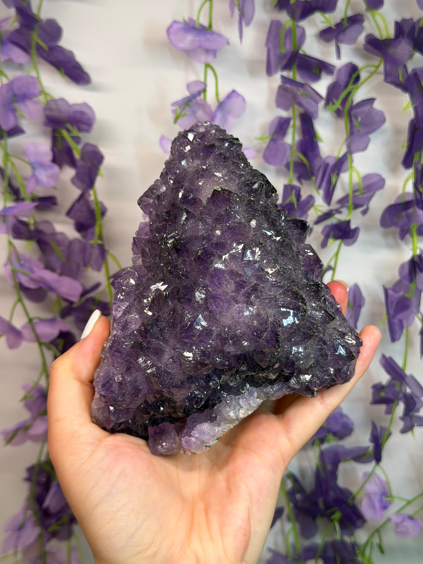 Pyrite Coated Amethyst Cluster