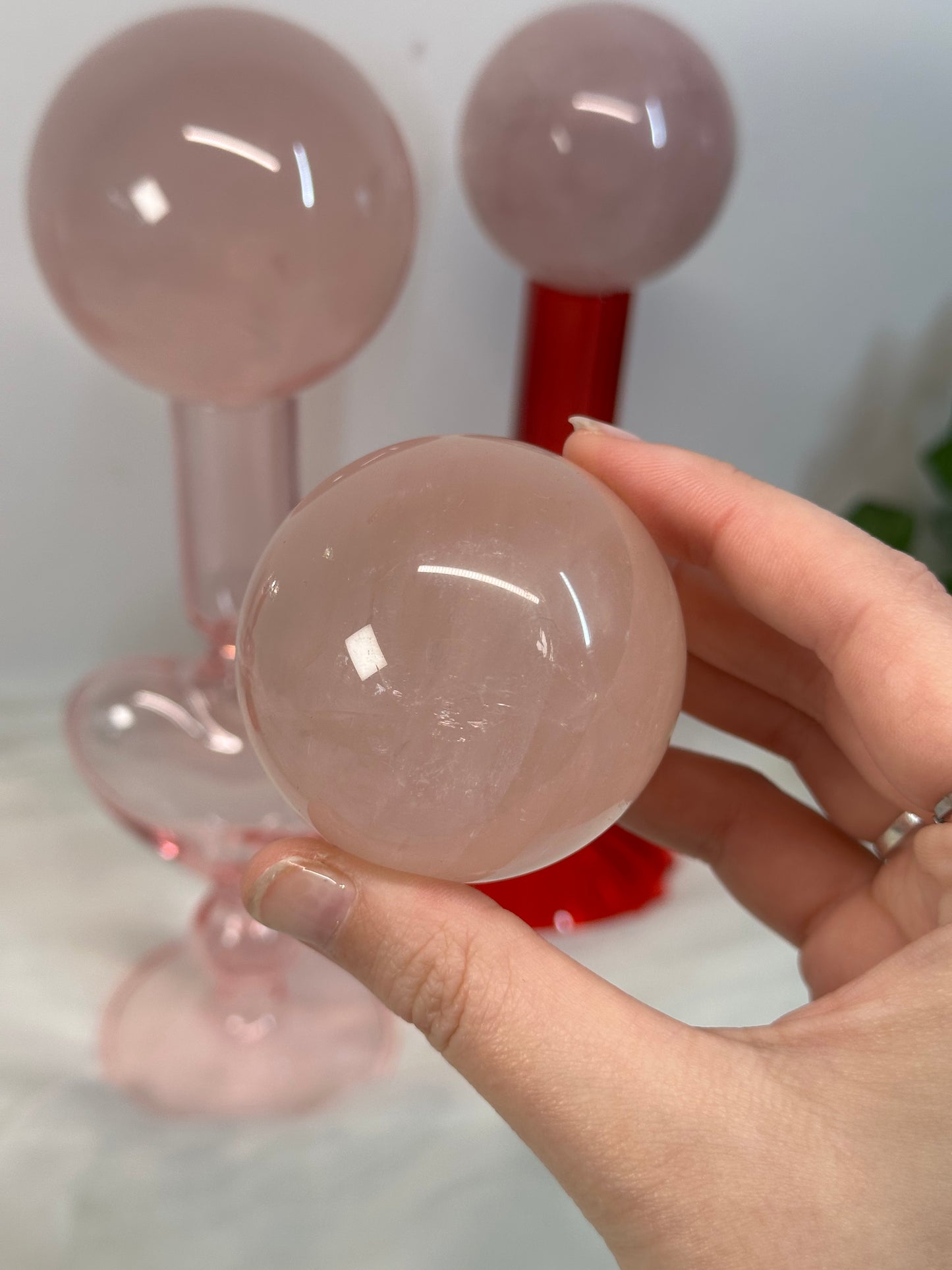 Rose Quartz Spheres