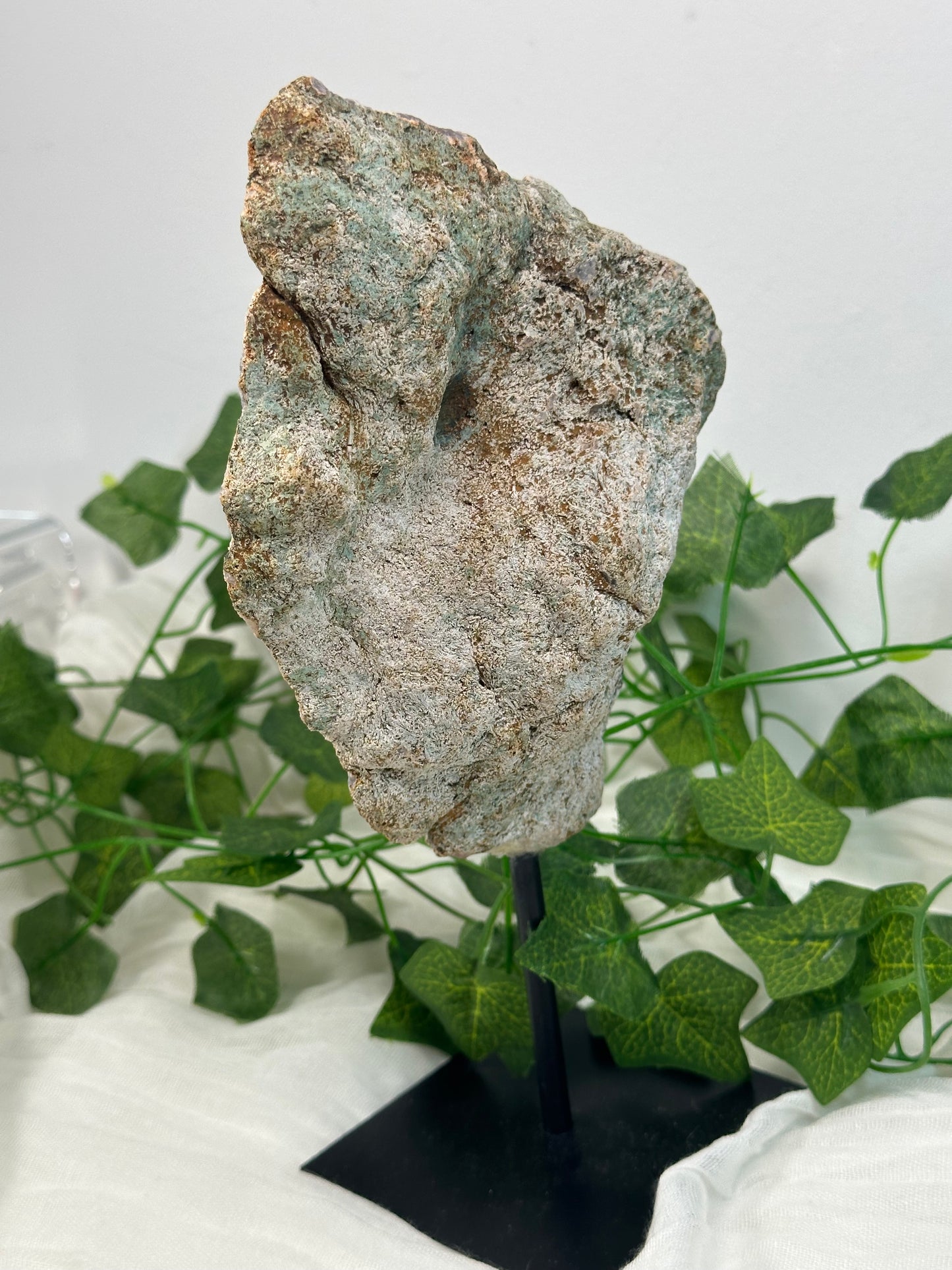 Pink Amethyst Slab on a Stand