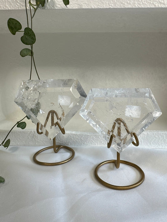 Clear Quartz Diamonds