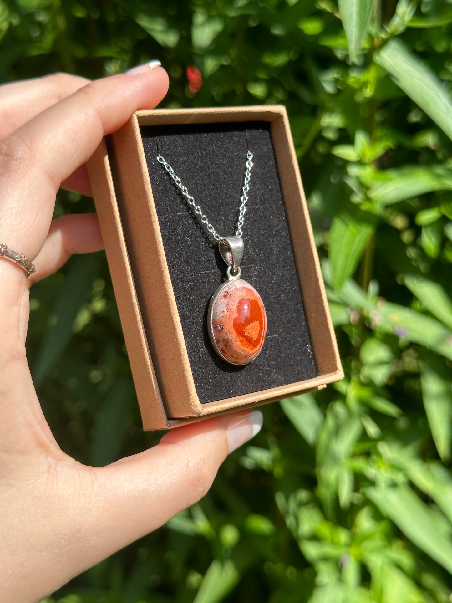 Mexican Fire Opal Pendant