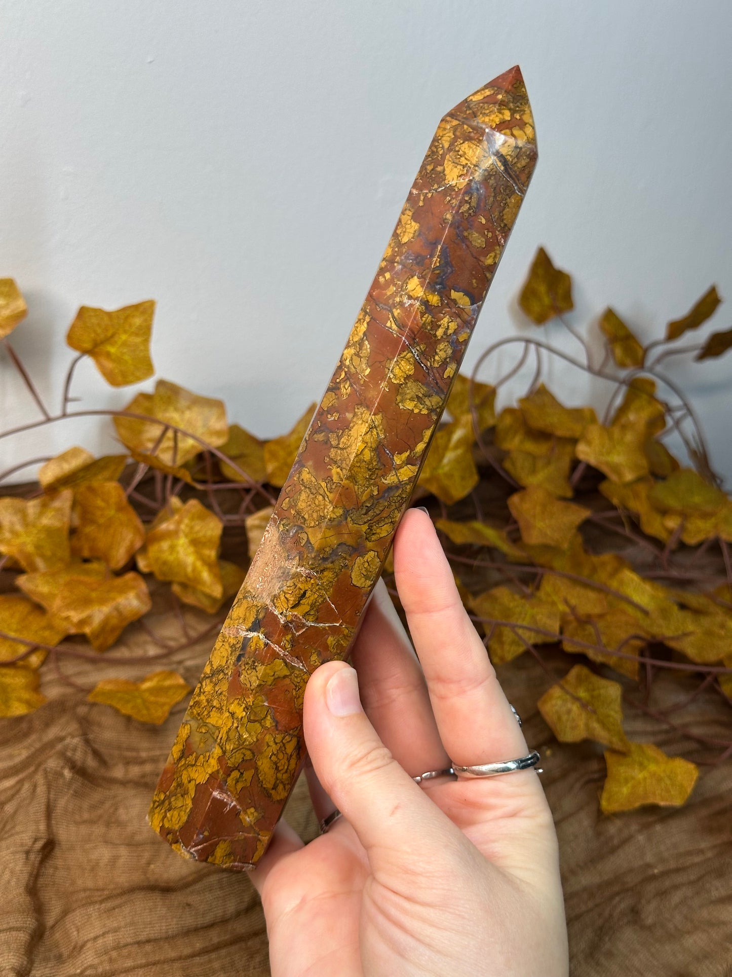 Tall Brecciated Jasper Tower