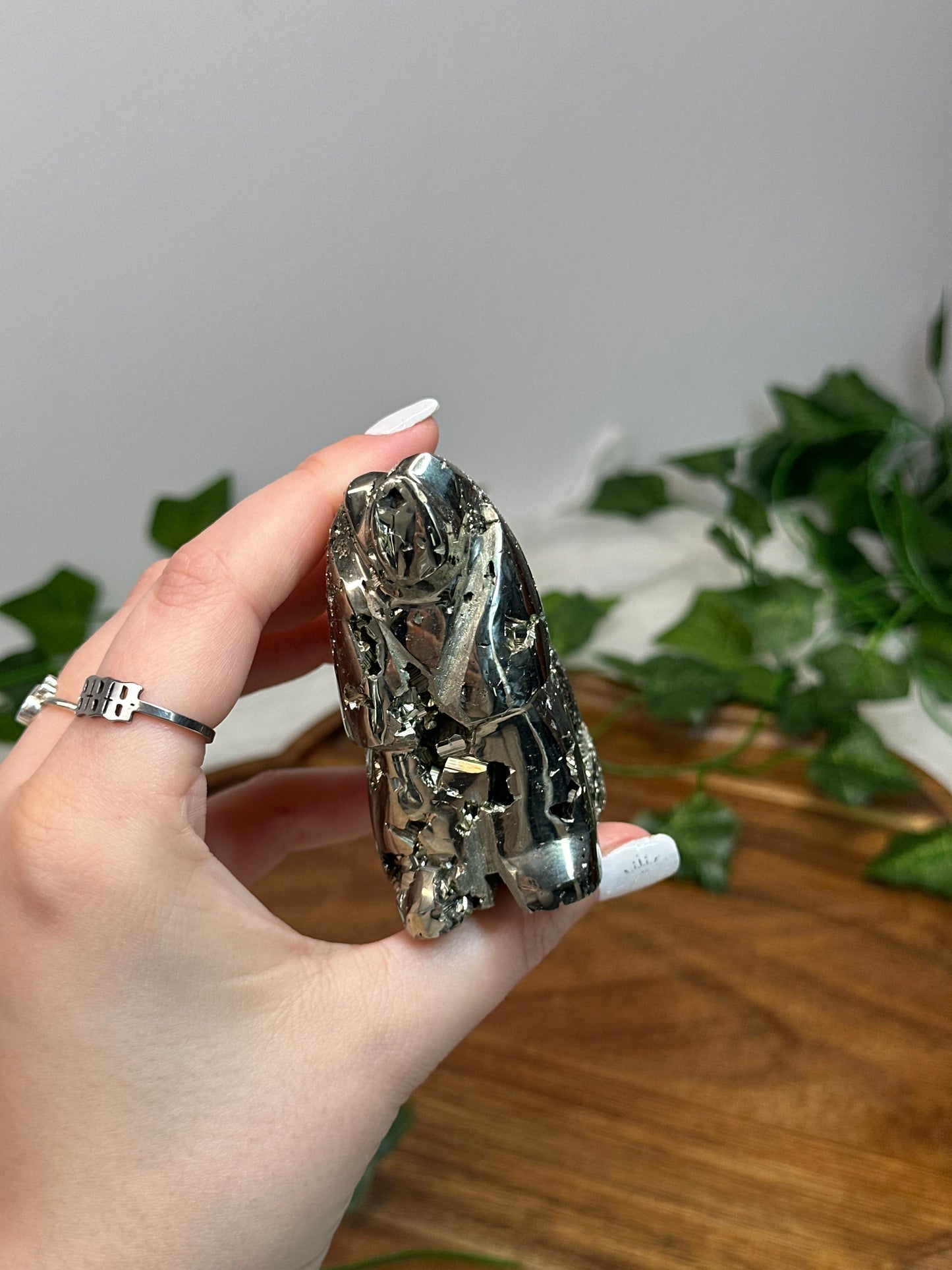 Sitting Peruvian Pyrite Dog