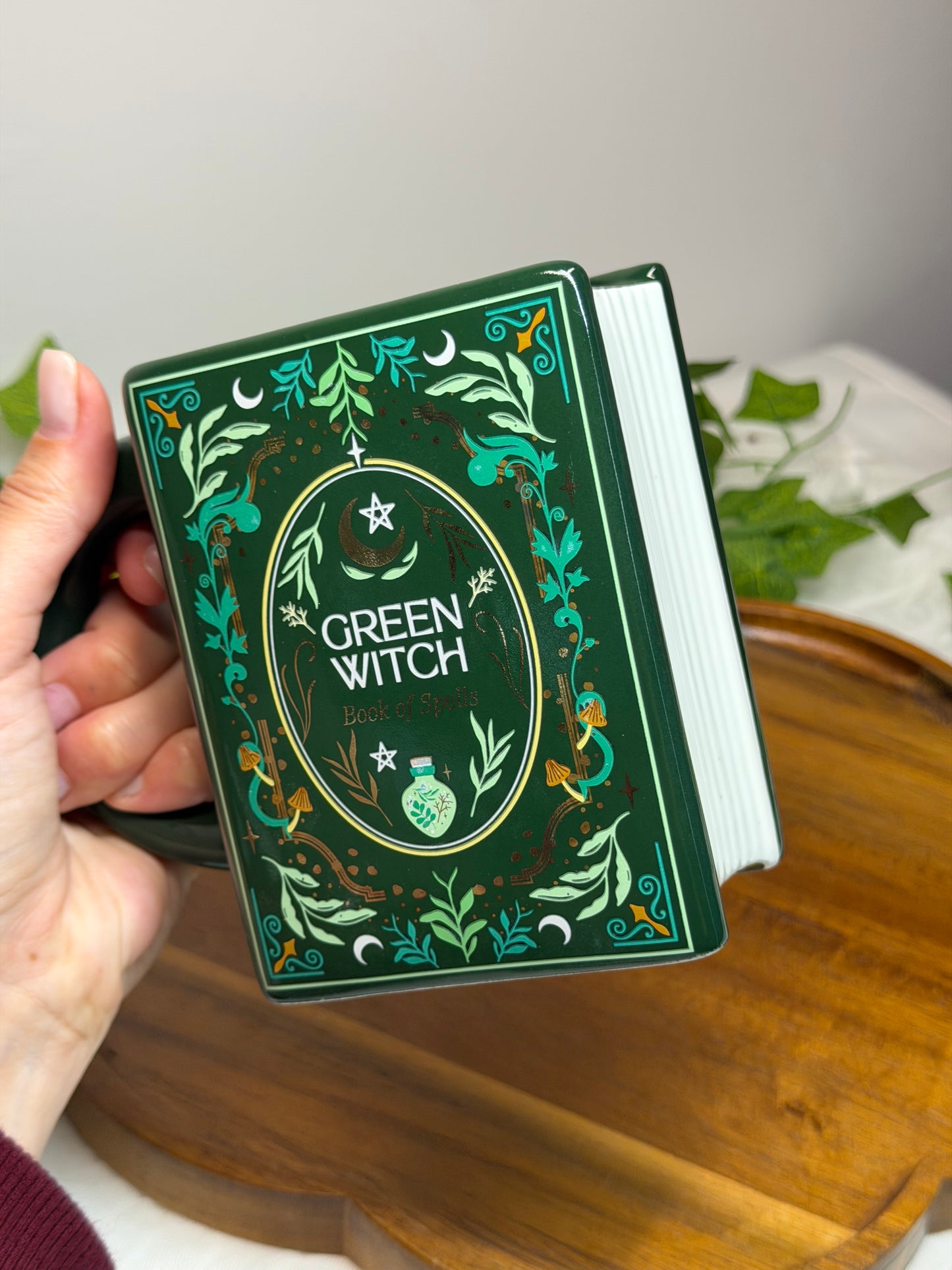 Green Witch Book Mug