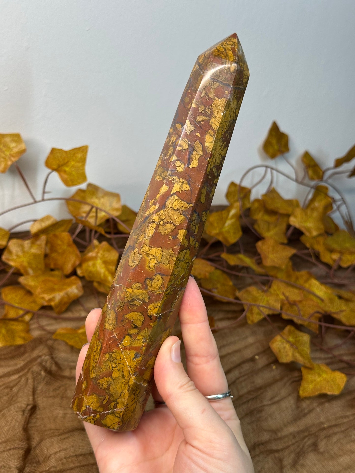 Tall Brecciated Jasper Tower