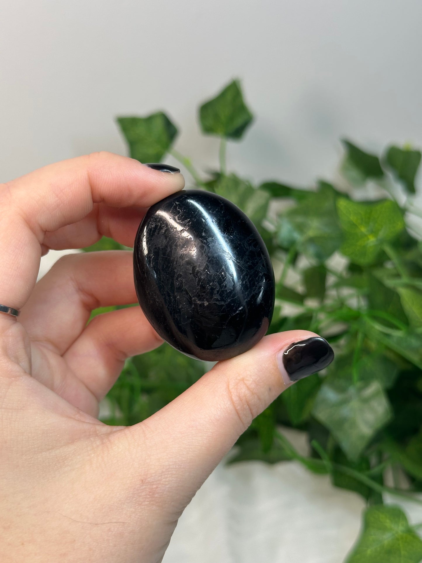 Black Tourmaline Palmstone