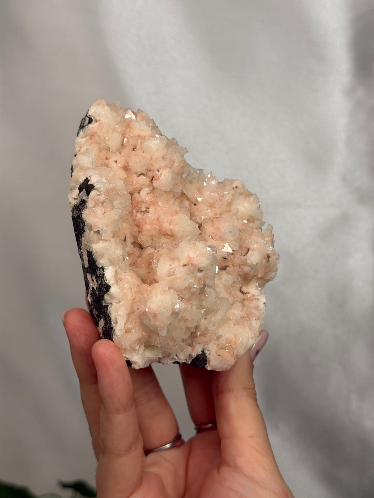 Pink Heulandite Cutbase
