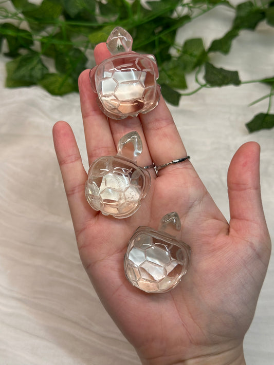 Clear Quartz Turtles