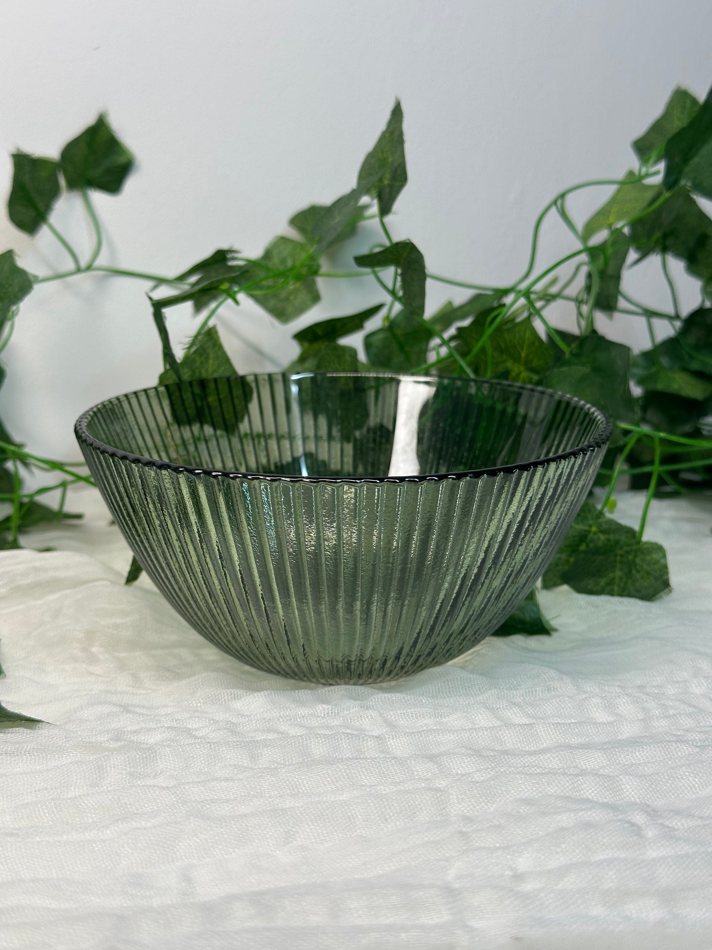 Green Glass Bowl