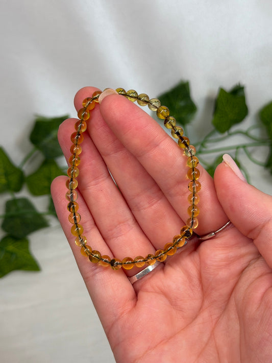 4mm Amber Bracelet