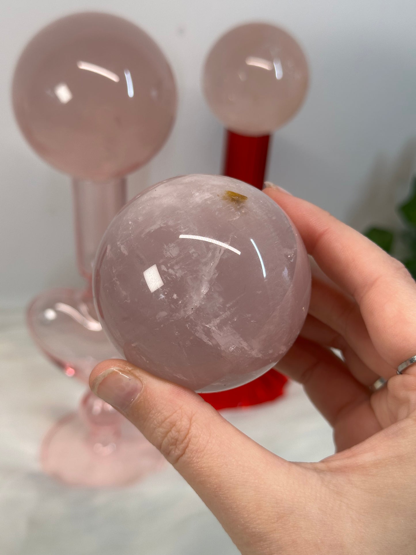 Rose Quartz Spheres