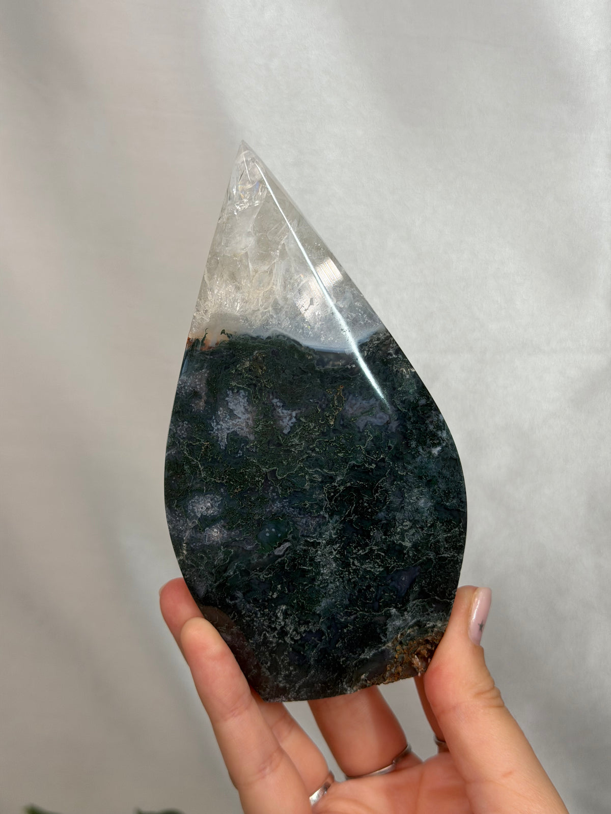 Moss Agate Shield