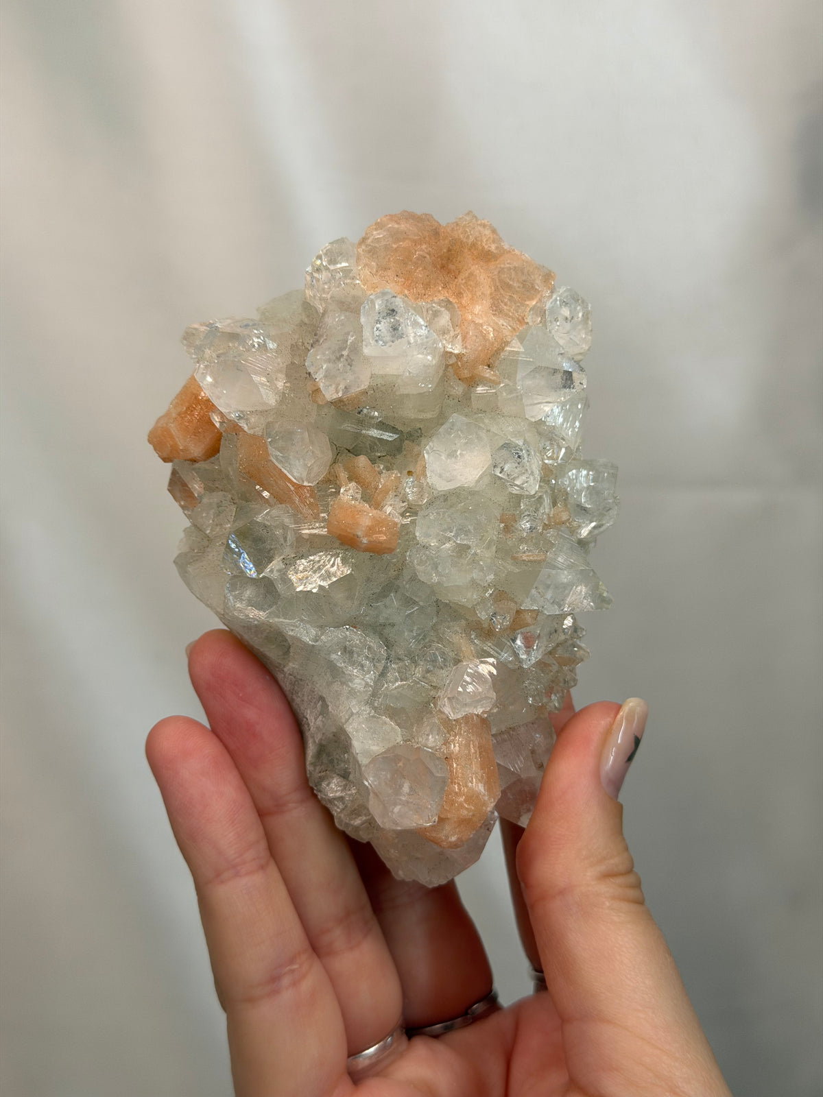 Apophyllite with Stilbite