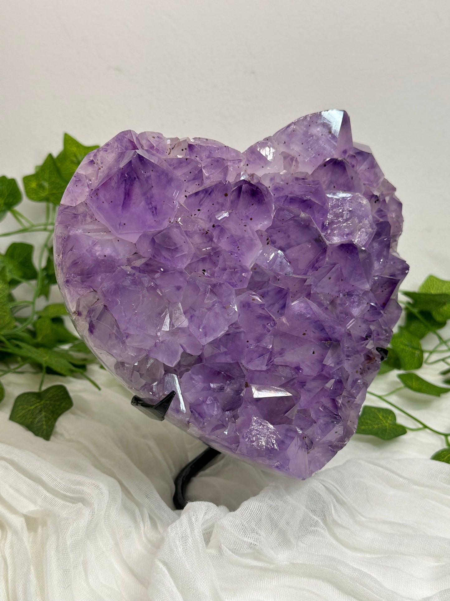 Statement Amethyst Heart